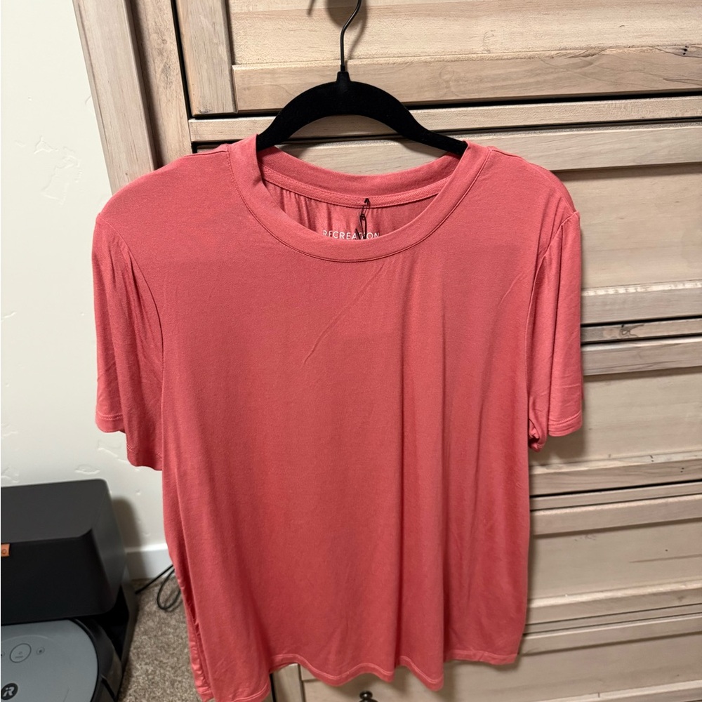 Thread & Supply Coral Relaxed Short Sleeve Tee